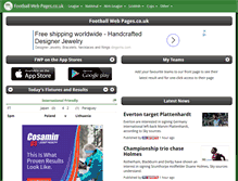 Tablet Screenshot of footballwebpages.co.uk